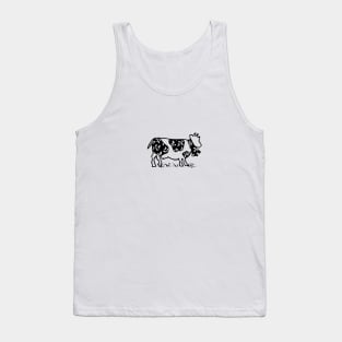 Cow with Scarf Tank Top